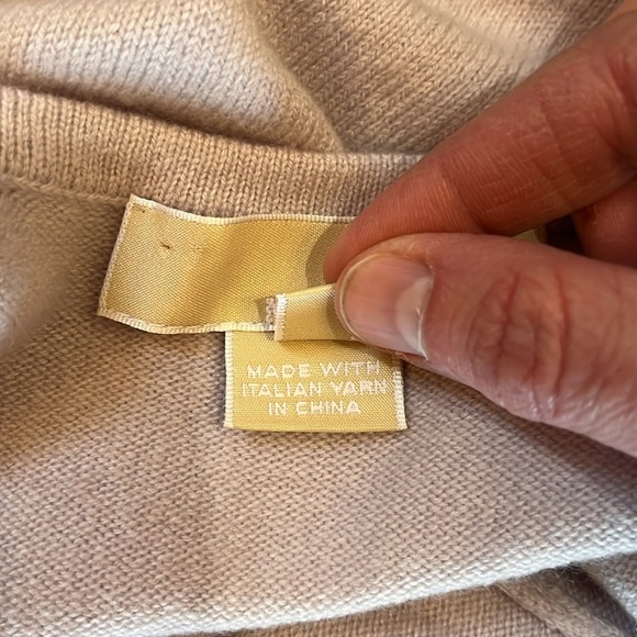 Michael Kors 100% Cashmere Short Sleeve Sweater Large L Lavender Violet EUC Top - Picture 9 of 14